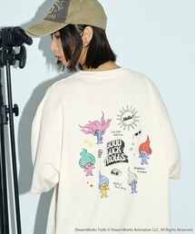 Good Luck Trolls 別注 ヴィンテージ加工 オーバーサイズプリント半袖Tシャツ/ グッドラックトロールズ