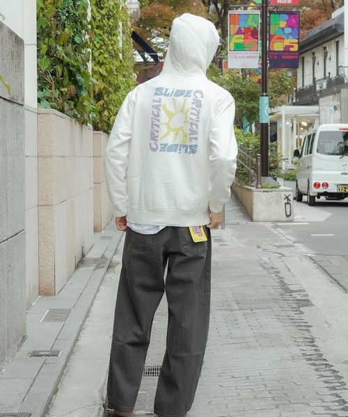TCSS(ティーシーエスエス)の「CREW/Critical Slide(クリティカルスライド)TCSSブランドロゴオリジナルバックプリントプルオーバーパーカー(パーカー・メンズ・ホワイト/ブラック・MEDIUM/LARGE/X-LARGE)」の5枚目の写真