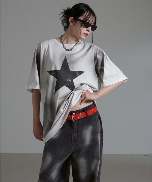 Chikashitsu +（チカシツプラス）の「【Chikashitsu +】point wash balloon denim pants / 【チカシツプラス】ポイントウォッシングバルーンデニムパンツ（デニムパンツ・メンズ・ブラック/グレー・M/L）」の10枚目の写真