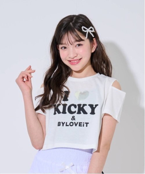 by LOVEiT(バイラビット)の「Tシャツタンクセット(アンサンブル・キッズ・ブラック/グレー/オフホワイト・140cm/150cm/160cm/130cm/120cm)」の2枚目の写真