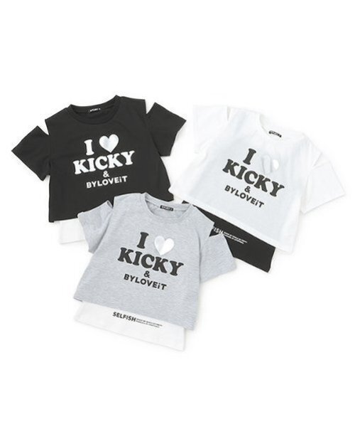by LOVEiT(バイラビット)の「Tシャツタンクセット(アンサンブル・キッズ・ブラック/グレー/オフホワイト・140cm/150cm/160cm/130cm/120cm)」の13枚目の写真