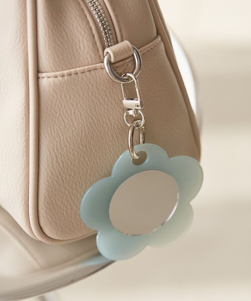 ROPE' PICNIC（ロペピクニック）の「フラワーミラーキーホルダー（キーホルダー・レディース・ブルー系その他4/ホワイト系その他/ピンク・FREE）」の2枚目の写真