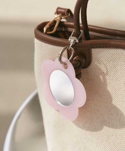 ROPE' PICNIC（ロペピクニック）の「フラワーミラーキーホルダー（キーホルダー・レディース・ブルー系その他4/ホワイト系その他/ピンク・FREE）」の4枚目の写真