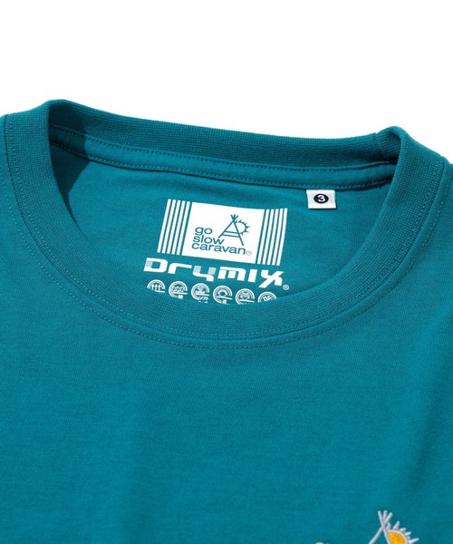 go slow caravan(ゴースローキャラバン)の「Drymix LOGO刺繍 TEE(Tシャツ/カットソー・メンズ・ブルーグリーン/セージグリーン・LARGE/X-LARGE/MEDIUM)」の3枚目の写真