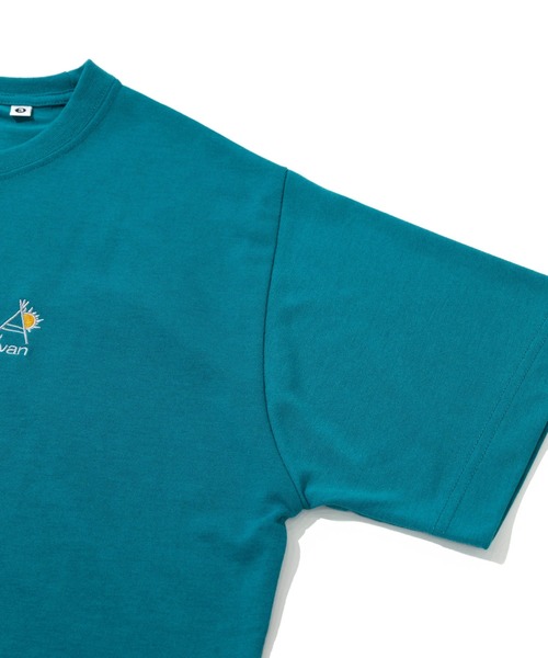 go slow caravan(ゴースローキャラバン)の「Drymix LOGO刺繍 TEE(Tシャツ/カットソー・メンズ・ブルーグリーン/セージグリーン・LARGE/X-LARGE/MEDIUM)」の5枚目の写真