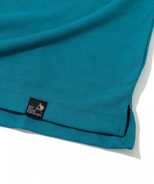 go slow caravan(ゴースローキャラバン)の「Drymix LOGO刺繍 TEE(Tシャツ/カットソー・メンズ・ブルーグリーン/セージグリーン・LARGE/X-LARGE/MEDIUM)」の6枚目の写真