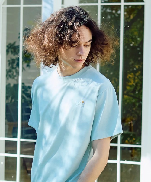 go slow caravan(ゴースローキャラバン)の「Drymix LOGO刺繍 TEE(Tシャツ/カットソー・メンズ・ブルーグリーン/セージグリーン・LARGE/X-LARGE/MEDIUM)」の12枚目の写真