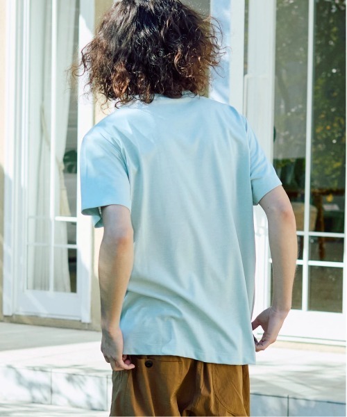 go slow caravan(ゴースローキャラバン)の「Drymix LOGO刺繍 TEE(Tシャツ/カットソー・メンズ・ブルーグリーン/セージグリーン・LARGE/X-LARGE/MEDIUM)」の15枚目の写真