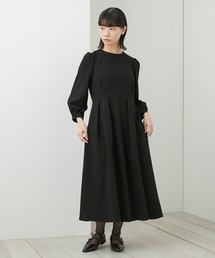Neina（ネイナ）の「【喪服・礼服】日本製生地使用　洗える防しわウエストタックデザインワンピース＜大きいサイズ有＞〔Neina〕（スーツセット）」