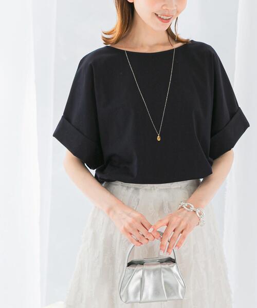 URBAN RESEARCH ROSSO WOMEN(アーバンリサーチ ロッソ)の「UVカットデザインスリーブプルオーバー(Tシャツ/カットソー・レディース・モカ/イエロー/ネイビー/オフホワイト・FREE)」の4枚目の写真