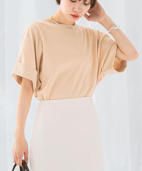 URBAN RESEARCH ROSSO WOMEN(アーバンリサーチ ロッソ)の「UVカットデザインスリーブプルオーバー(Tシャツ/カットソー・レディース・モカ/イエロー/ネイビー/オフホワイト・FREE)」の19枚目の写真