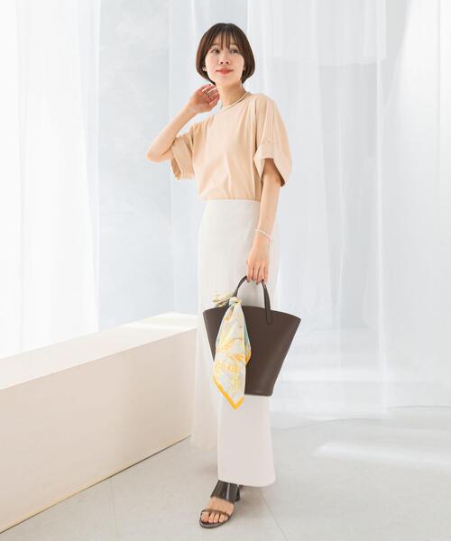 URBAN RESEARCH ROSSO WOMEN(アーバンリサーチ ロッソ)の「UVカットデザインスリーブプルオーバー(Tシャツ/カットソー・レディース・モカ/イエロー/ネイビー/オフホワイト・FREE)」の20枚目の写真