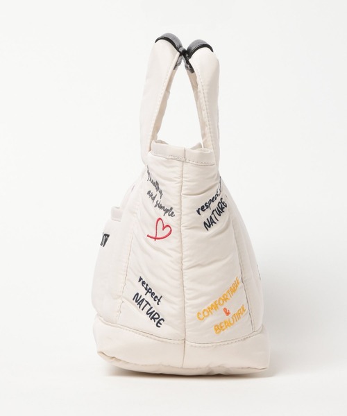 BAYFLOW（ベイフロー）の「刺繍パフロゴトートS（トートバッグ・レディース・オフホワイト・FREE）」の5枚目の写真