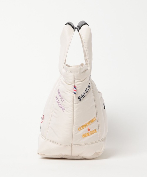 BAYFLOW（ベイフロー）の「刺繍パフロゴトートS（トートバッグ・レディース・オフホワイト・FREE）」の7枚目の写真