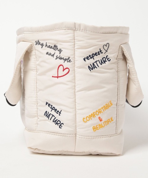 BAYFLOW（ベイフロー）の「刺繍パフロゴトートS（トートバッグ・レディース・オフホワイト・FREE）」の10枚目の写真