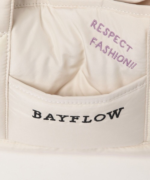 BAYFLOW（ベイフロー）の「刺繍パフロゴトートS（トートバッグ・レディース・オフホワイト・FREE）」の11枚目の写真