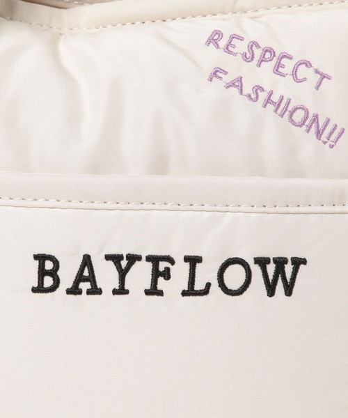 BAYFLOW（ベイフロー）の「刺繍パフロゴトートS（トートバッグ・レディース・オフホワイト・FREE）」の15枚目の写真
