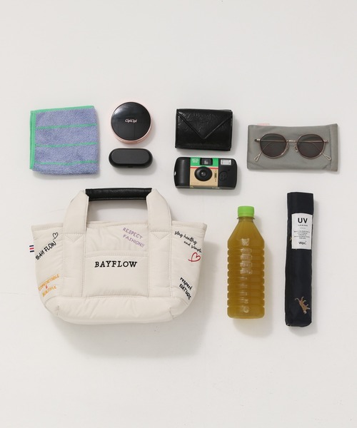 BAYFLOW（ベイフロー）の「刺繍パフロゴトートS（トートバッグ・レディース・オフホワイト・FREE）」の19枚目の写真