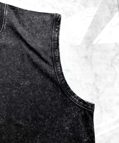 JOHNNY WOLF(ジョニーウルフ)の「SCUTUM オーバーサイズ ピグメント ノースリーブTシャツ(Tシャツ/カットソー・メンズ・ブラック/モカ/インディゴブルー/カーキ/オフホワイト・L/M)」の10枚目の写真