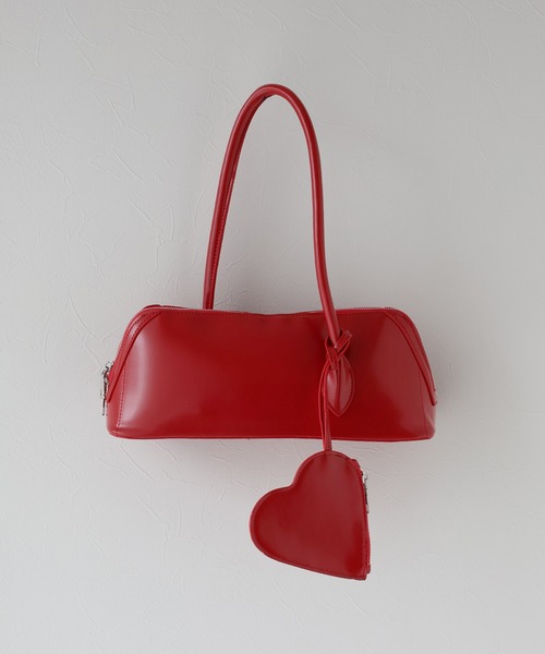 BLUEEAST(ブルーイースト)の「ハートポーチ付きフルートショルダーバッグ(ハンドバッグ・レディース・ホワイト/レッド/ブラック・FREE)」の13枚目の写真