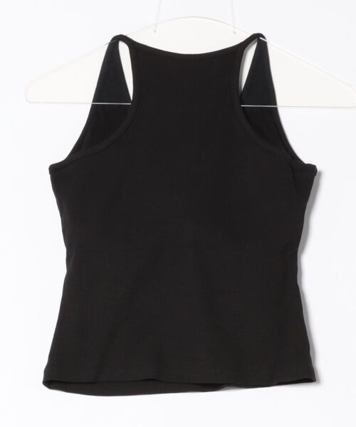 FIG&VIPER（フィグアンドバイパー）の「カップ付ホルターネックタンク（タンクトップ・レディース・ブラック/ホワイト/グレー・FREE）」の4枚目の写真