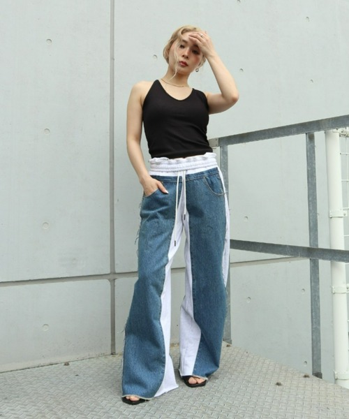 FIG&VIPER（フィグアンドバイパー）の「カップ付ホルターネックタンク（タンクトップ・レディース・ブラック/ホワイト/グレー・FREE）」の17枚目の写真