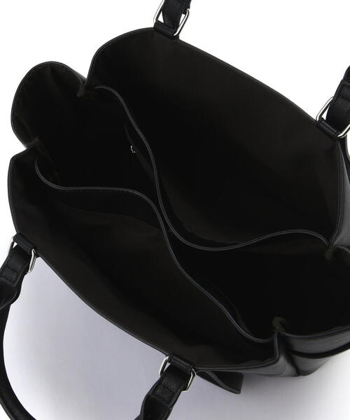 NATURAL BEAUTY BASIC（ナチュラルビューティーベーシック）の「◇ライトウエイト2wayハンドルトートバッグ（トートバッグ・レディース・ブラック・ﾌﾘ-）」の11枚目の写真
