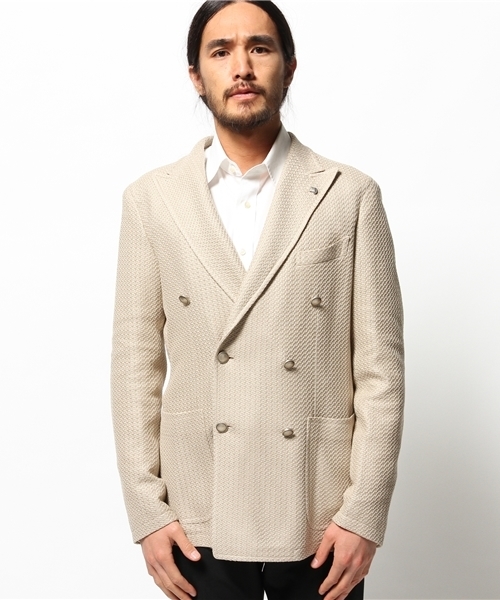 TAGLIATORE(タリアトーレ)の「TAGLIATORE ダブルフロントジャケット(テーラードジャケット・メンズ・ベージュ・48/50)」の1枚目の写真