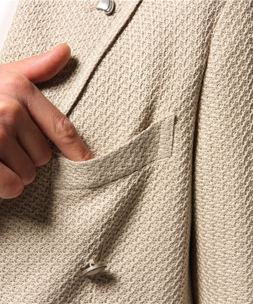 TAGLIATORE(タリアトーレ)の「TAGLIATORE ダブルフロントジャケット(テーラードジャケット・メンズ・ベージュ・48/50)」の6枚目の写真