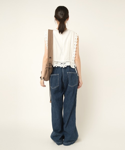 RNA-N(アールエヌエーエヌ)の「V0168 バテンレースベスト(ベスト・レディース・オフホワイト/ブラック・FREE)」の13枚目の写真