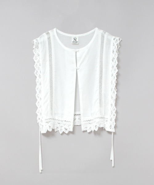 RNA-N(アールエヌエーエヌ)の「V0168 バテンレースベスト(ベスト・レディース・オフホワイト/ブラック・FREE)」の18枚目の写真