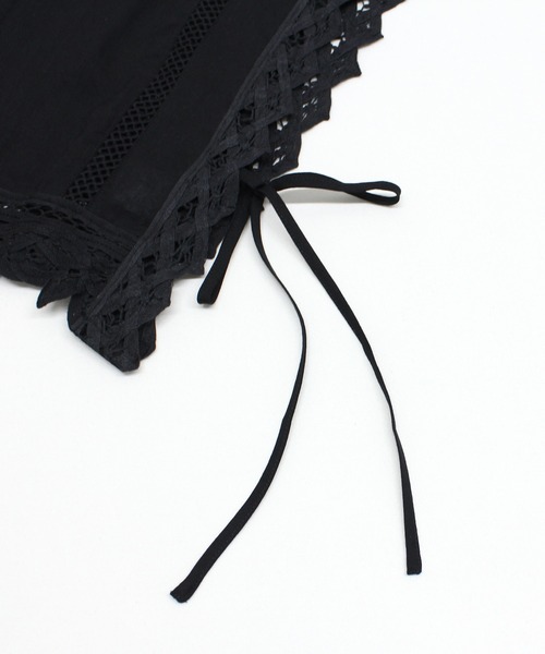 RNA-N(アールエヌエーエヌ)の「V0168 バテンレースベスト(ベスト・レディース・オフホワイト/ブラック・FREE)」の4枚目の写真