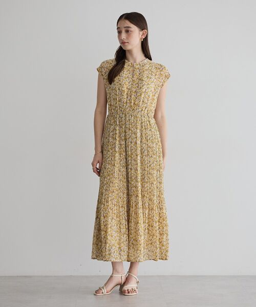 asknowasolaca美品 花柄プリーツワンピース asknowasolaca美品 花柄プリーツワンピース AS KNOW AS olaca