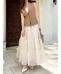 dazzlin | オーガンティアードスカート(スカート)