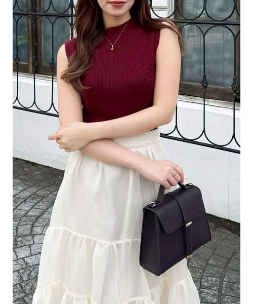 dazzlin（ダズリン）の「オーガンティアードスカート（スカート・レディース・ピンク/ベージュ/ブラック・SMALL/MEDIUM）」の20枚目の写真