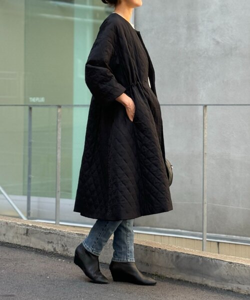 BEARDSLEY（ビアズリー）の「袖バルーンキルトコート（その他アウター・レディース・ブラック/グリーン・FREE）」の20枚目の写真