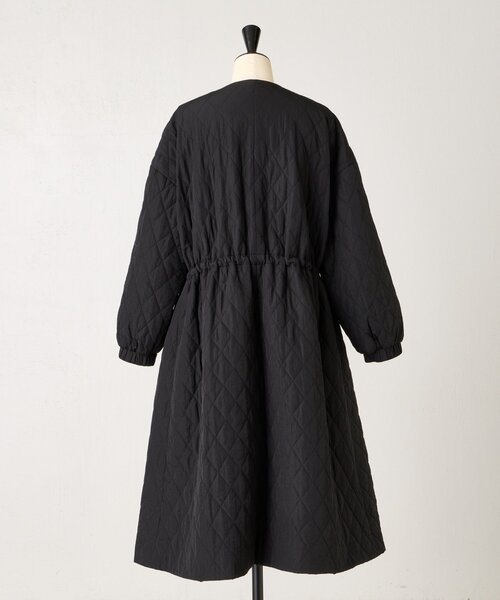 BEARDSLEY ビアズリー バルーン 袖キルト コート ブラック バルーン袖キルトコート （その他アウター）｜BEARDSLEY