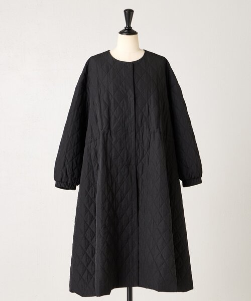 BEARDSLEY ビアズリー バルーン 袖キルト コート ブラック 袖バルーンキルトコート（その他アウター）｜BEARDSLEY