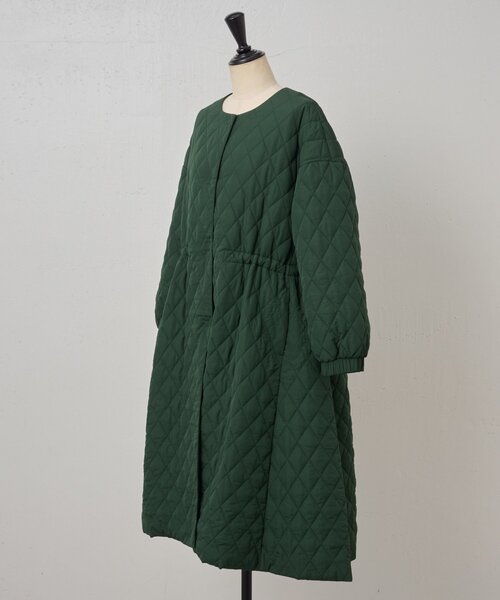 chako　新品　ビアズリー バルーン袖キルトコート　ブラック　サイズF 袖バルーンキルトコート（その他アウター）｜BEARDSLEY