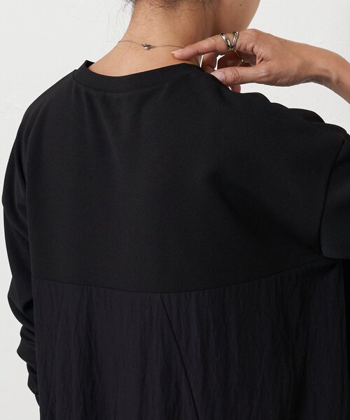 BEARDSLEY（ビアズリー）後ろプリーツカットソー ブラック BEARDSLEY（ビアズリー）後ろプリーツカットソー ブラック