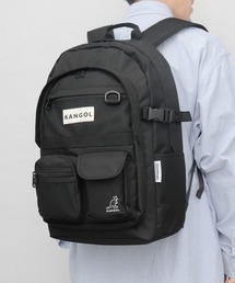 フロントマルチポケット 2層式 大容量 バックパック A4・PC収納対応 メッシュポケット付き