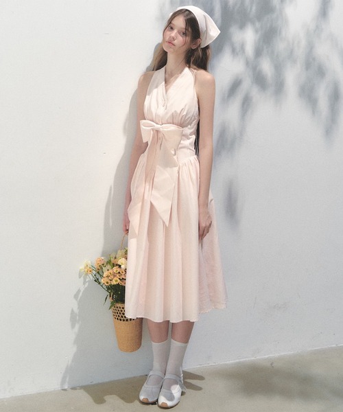 ワンピース　25th 5BOX m petit by misako / TT*AMデシンヨークワンピース M 中桃 Y-25