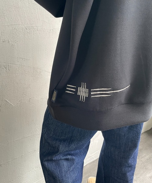 PENDLETON（ペンドルトン）の「[PENDLETON/ペンドルトン] 別注 ネイティブ柄 ダンボールニット クルーネックスウェット（スウェット・レディース・ブラック/グレイッシュベージュ/チャコール・S/M/L/XL）」の21枚目の写真