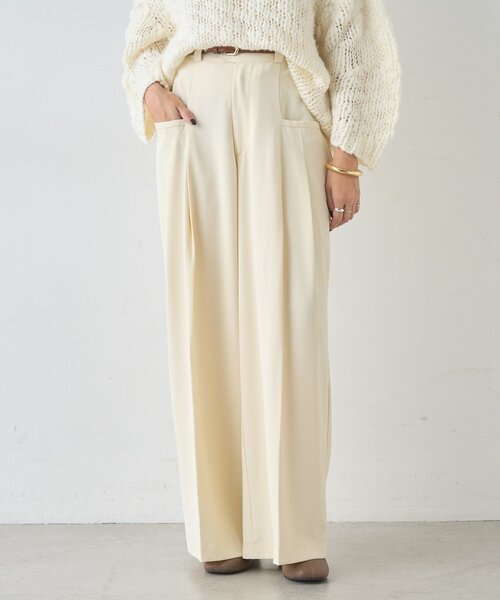 SHENERY(シーナリー)の「ダブルポケットパンツ(その他パンツ・レディース・ブラウン/アイボリー/ブラック・38/36)」の2枚目の写真