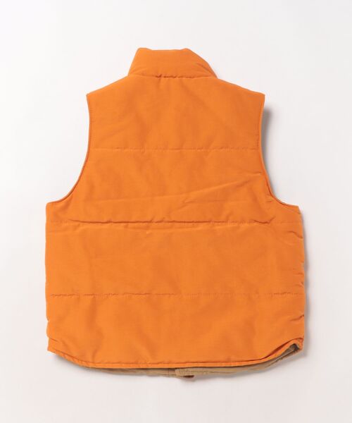 DENIM DUNGAREE（デニムダンガリー）の「Grosgrain Insulation Vest（その他アウター・キッズ・オレンジ・125/115）」の2枚目の写真