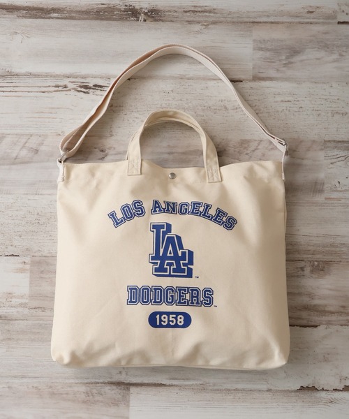 MLB（メジャーリーグベースボール）の「【MLB/メジャーリーグベースボール】2WAYコットンキャンバスショルダーバッグ（ショルダーバッグ・メンズ・アイボリー系1/アイボリー系2/アイボリー系3・FREE）」の18枚目の写真