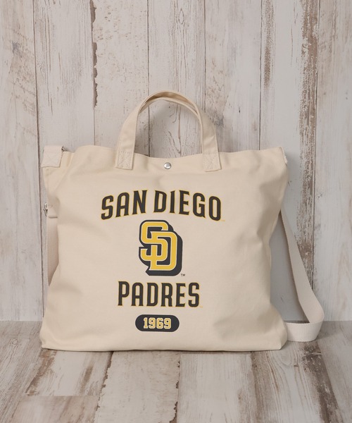 MLB（メジャーリーグベースボール）の「【MLB/メジャーリーグベースボール】2WAYコットンキャンバスショルダーバッグ（ショルダーバッグ・メンズ・アイボリー系1/アイボリー系2/アイボリー系3・FREE）」の11枚目の写真