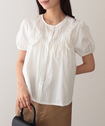 René ホワイト レース パフスリーブ シャツ René ホワイト レース パフスリーブ シャツ René ホワイト