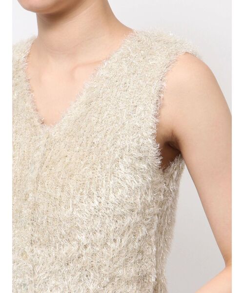 Ungrid（アングリッド）の「シャギーニットベスト（ニット/セーター・レディース・ゴールド/ブラウン/シルバー・FREE）」の15枚目の写真