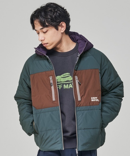 KRIFF MAYER（クリフメイヤー）の「中綿レトロフードジャケット（その他アウター・メンズ・ネイビー/グリーン/ブラック・X-LARGE/LARGE/MEDIUM）」の13枚目の写真